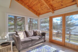 Smart TV, fireplace, DVD player, books - Evergreen Shore | Spacious Family Retreat w/ Flat Lawn & Stunning Lake Views (Rangeley)