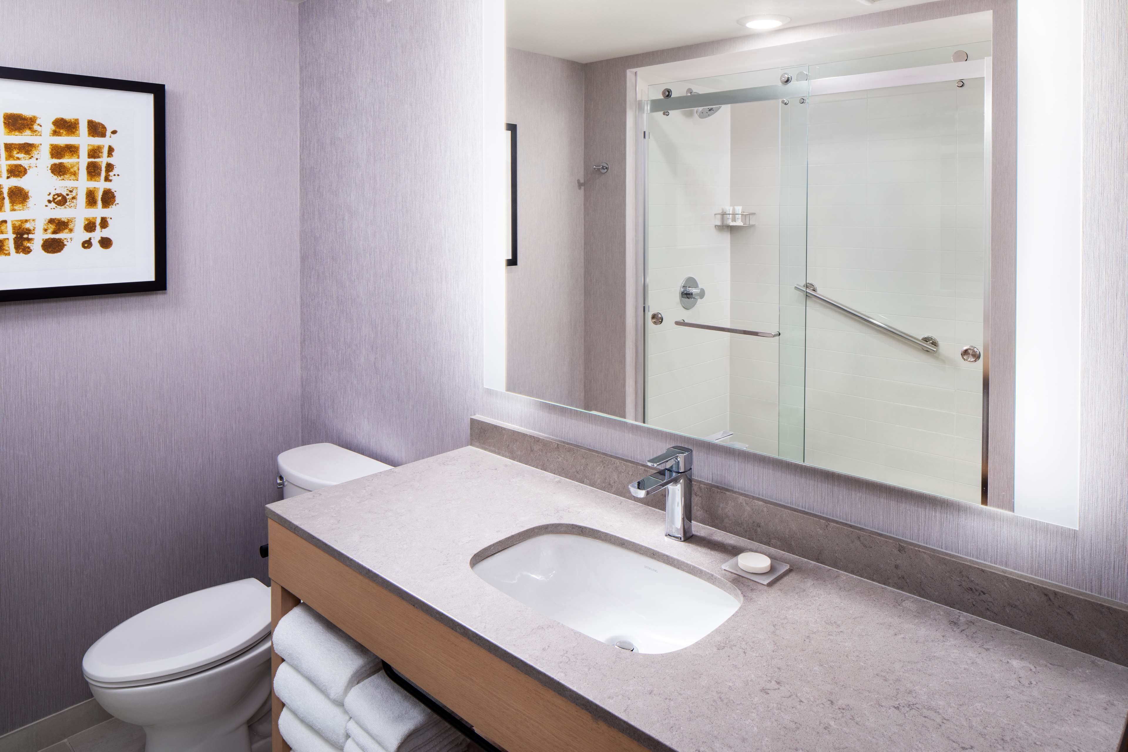 hypo-allergenic bedding, in-room safe, desk, laptop workspace