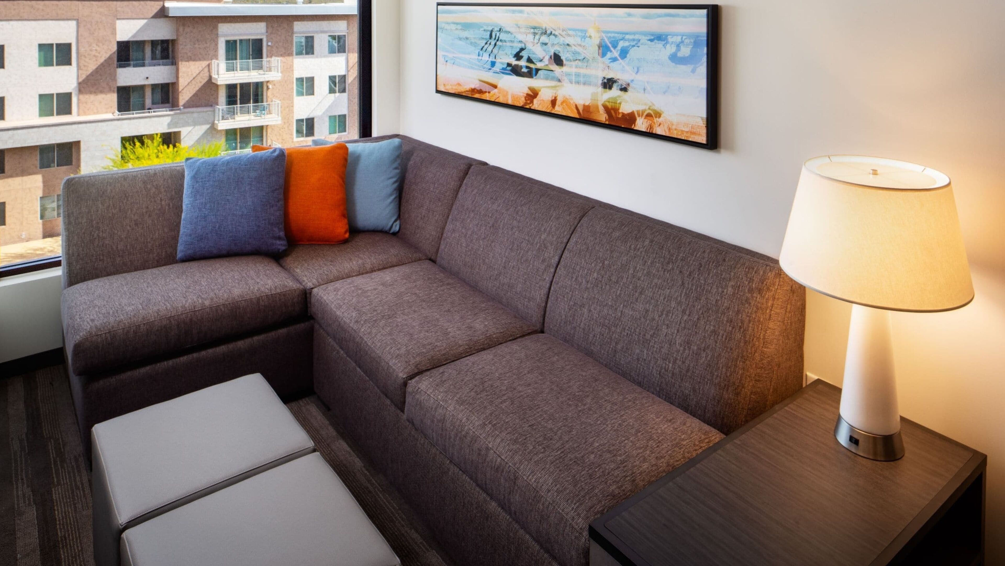 hypo-allergenic bedding, in-room safe, desk, laptop workspace