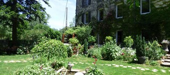 South Aveyron gîte on private riverside, sleeps 6 to 14 people