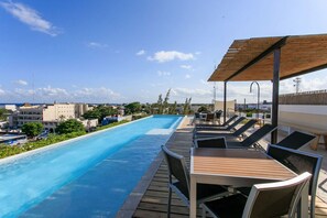 Infinity-Pool, Pool auf dem Dach