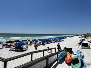 On the beach