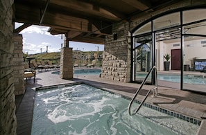 Indoor pool, outdoor pool