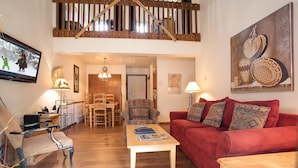 Condo, 2 Bedrooms | Living room | TV - Shadow Run Condominiums by Mountain Resorts (Steamboat Springs)
