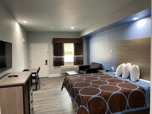Premium bedding, individually furnished, desk, blackout drapes