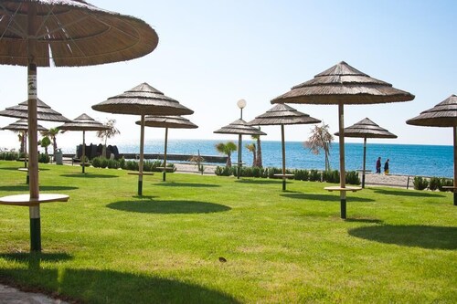 Popular fully equipped modern one bedroom apartment in a top location in Porec, private terrace in the garden