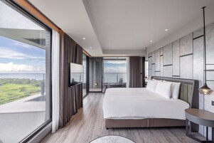 沁海館 - 行政豪華海景套房 | 高級寢具、羽絨被、遮光布/窗簾、隔音