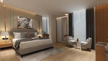 1 bedroom, minibar, soundproofing, free WiFi