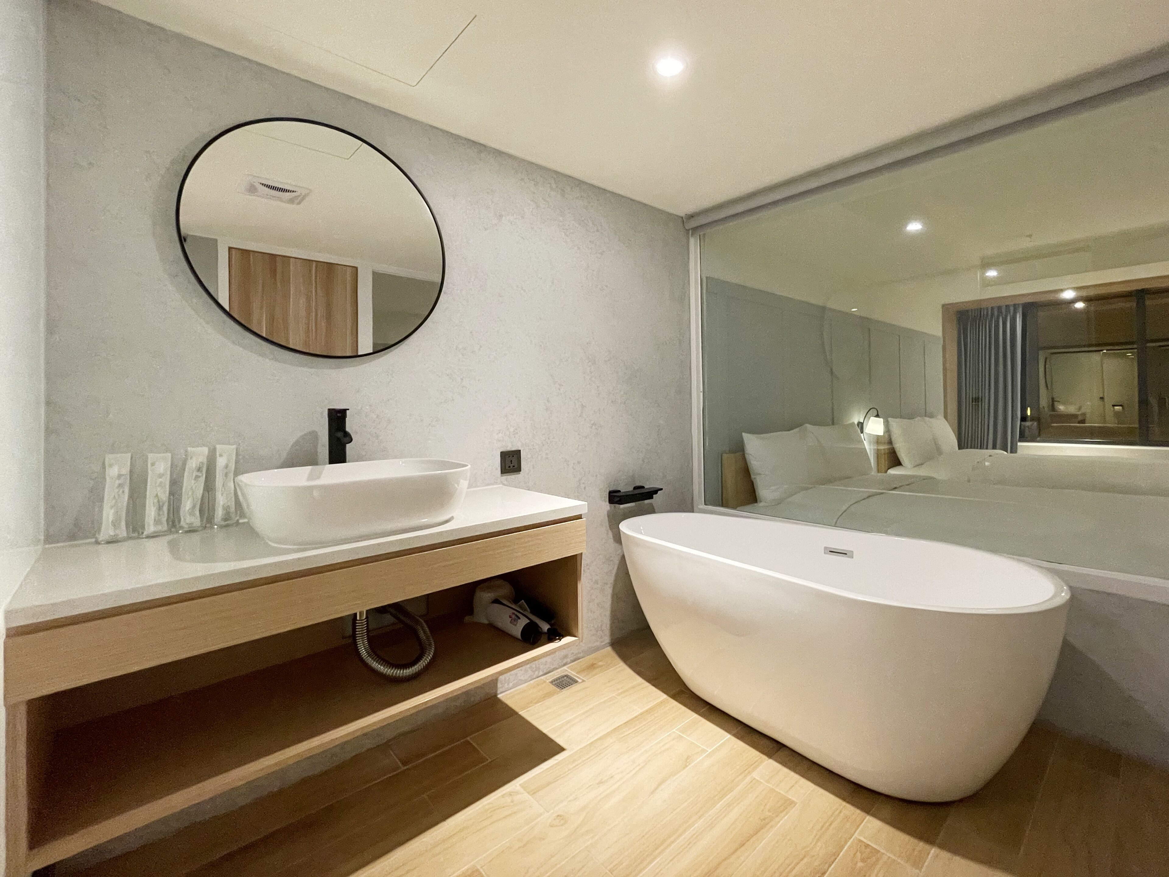 superior quadruple room | bathroom | free toiletries, hair dryer, slippers, towels