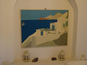 Family Duplex | 4 bedrooms, iron/ironing board, free cribs/infant beds, travel crib - Monolithos Villa (Santorini)