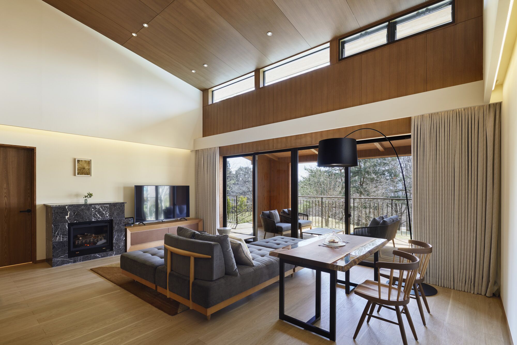 villa suite, non smoking (private hot spring) | living area | 60-inch flat-screen tv with digital channels, tv, netflix