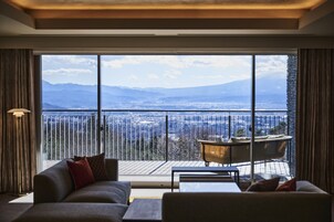 Executive-Suite, Nichtraucher (Miyota, Private Hot Spring) | Bettwäsche aus ägyptischer Baumwolle, hochwertige Bettwaren