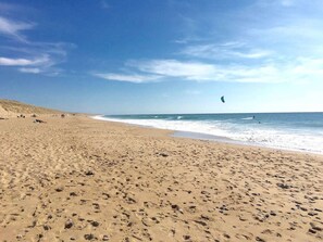 Beach nearby, sun-loungers