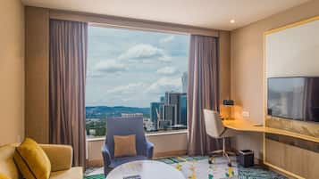 Suite, 1 habitación | Ropa de cama de alta calidad, minibar, caja fuerte