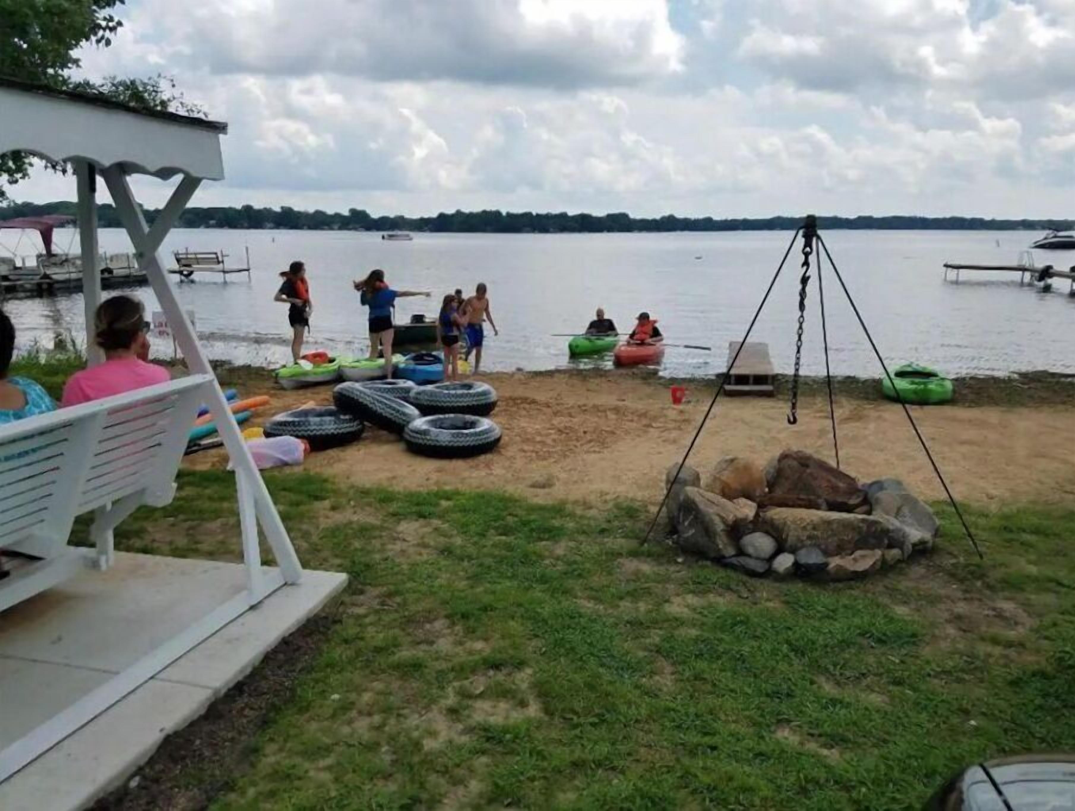 ビーチの近く、ビーチタオル