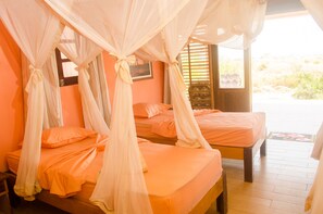 Lydisolert og sengetøy