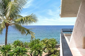 Enjoy breathtaking ocean views from this balcony.