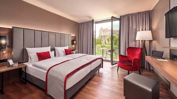 Superior Double Room Plus, Castle View | 1 bedroom, hypo-allergenic bedding, in-room safe, blackout drapes