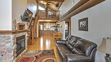 Télévision, cheminée