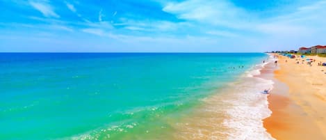 On the beach