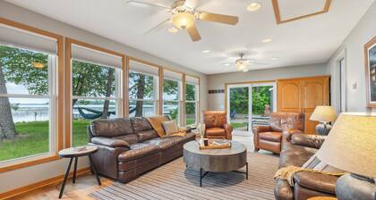 Lakefront Retreat on Platte Lake - Sleeps 9 - 2 King Ensuites - Pontoon Rental