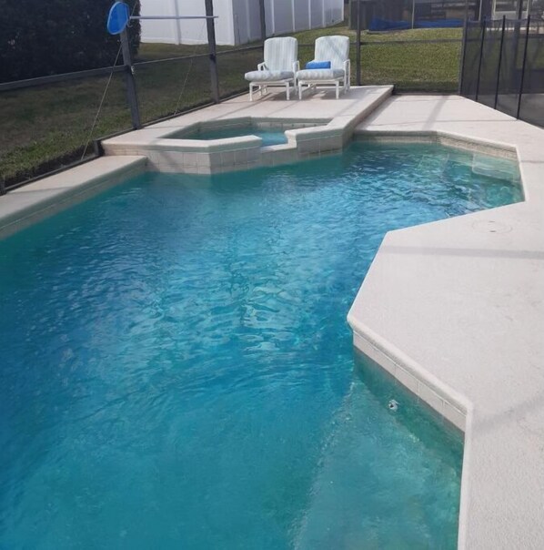 Indoor pool, a heated pool