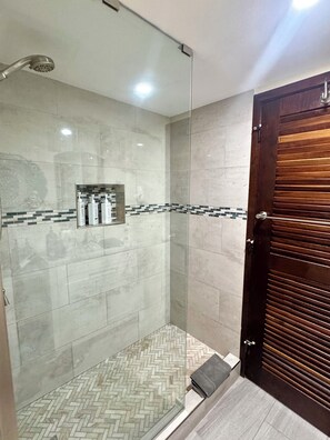 Combined shower/bathtub, hair dryer, towels, soap - Amazing Views & Beach Access w GENERATOR & Dishwasher. Check August discounts! (Saint Thomas)