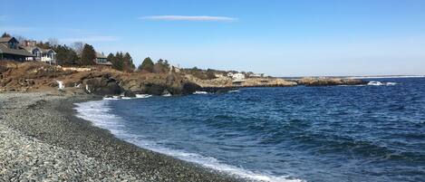 Beach nearby, sun-loungers