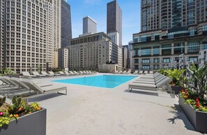 屋外プール、温水プール