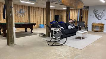 Smart TV, video games, DVD player, stereo