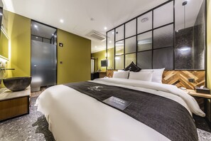 Family Double Room | Premium bedding, down comforters, laptop workspace, free WiFi