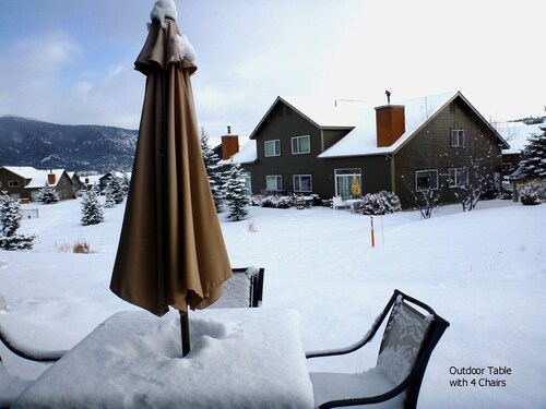 Big Sky Home, Spacious and Clean, with Private Hot Tub, Fireplace and Garage