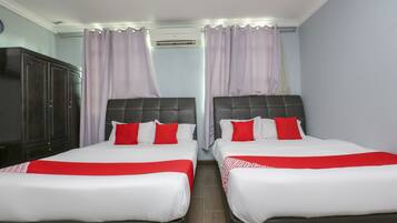 Free WiFi, bed sheets