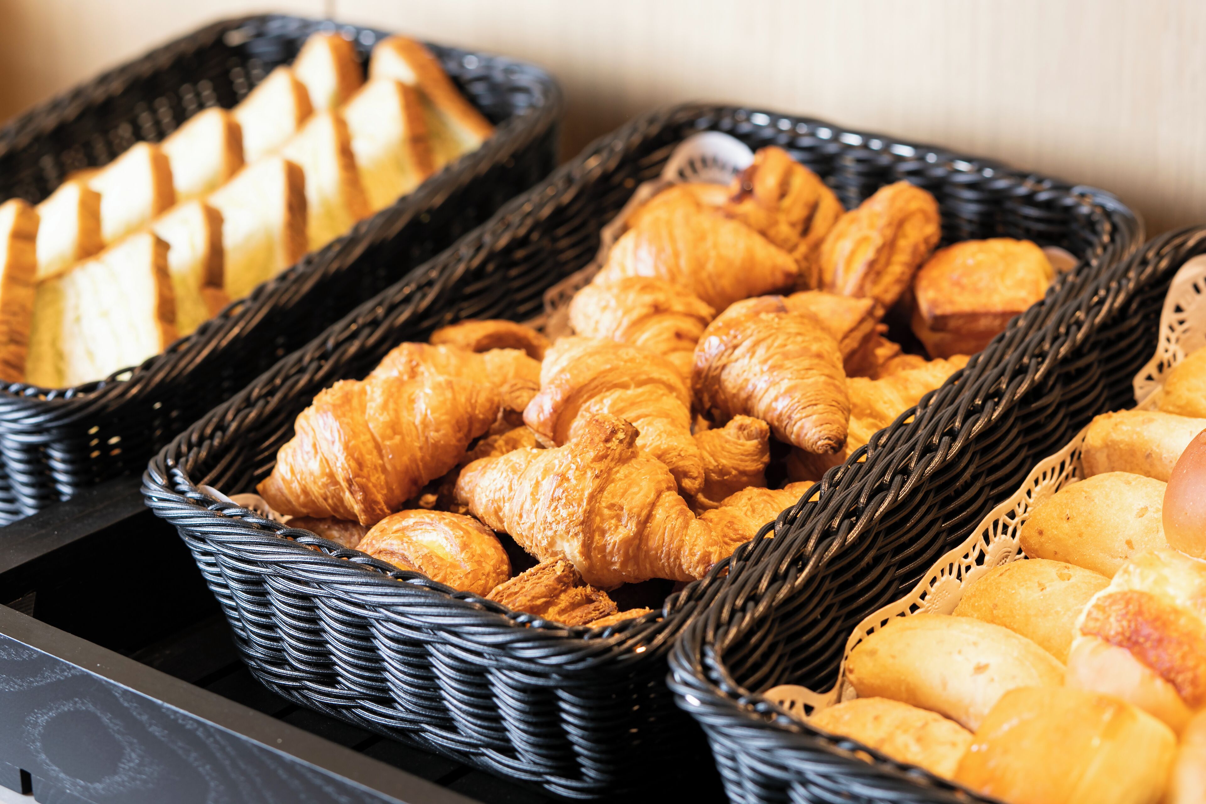 Café da manhã com buffet todos os dias mediante uma taxa
