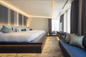 Habitación junior con 2 camas individuales, para no fumadores (57 square meters, Japanese Suite) | Edredón, caja de seguridad en la habitación, escritorio y wifi gratis 