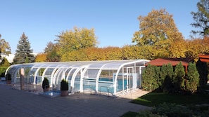 Indoor pool, outdoor pool