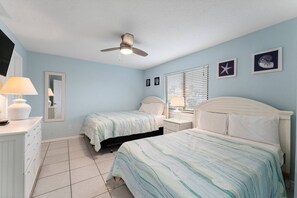 Spacious second bedroom - Beachfront, ground-level condo in a gated resort with a pool, beach access, and Free Activities! (Panama City Beach)