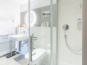 Shower, hair dryer
