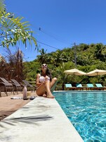 Outdoor pool, open 10:00 AM to 8:00 PM, sun loungers