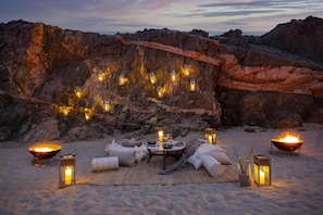 Private beach