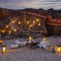 Private beach