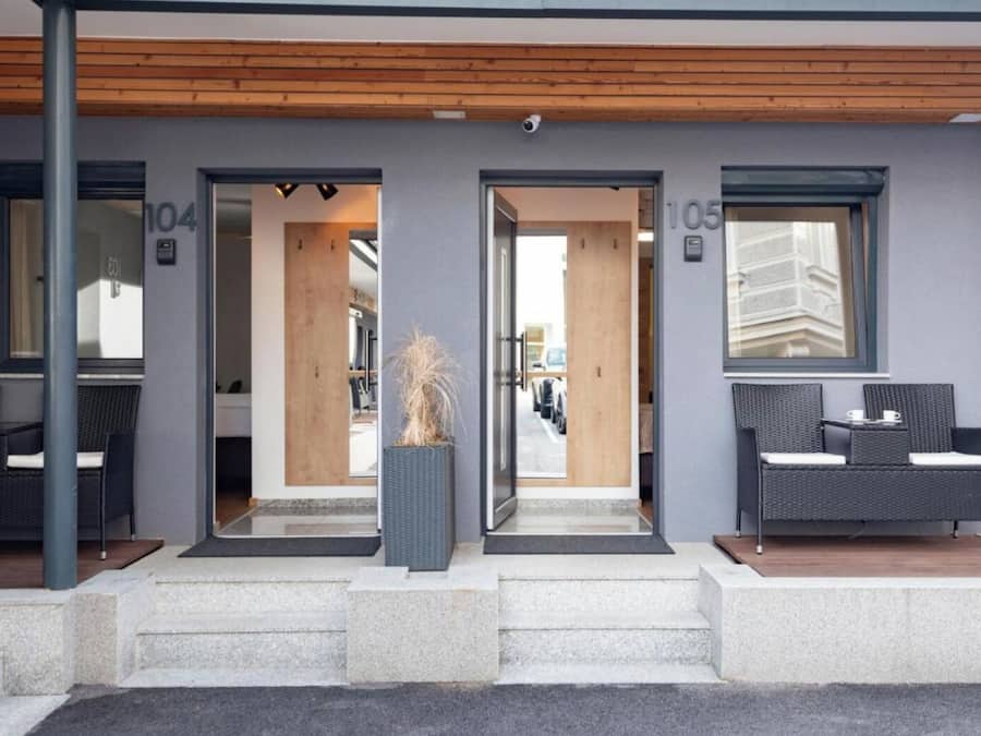 Comfort-Doppelzimmer, Terrasse | Ausblick vom Zimmer