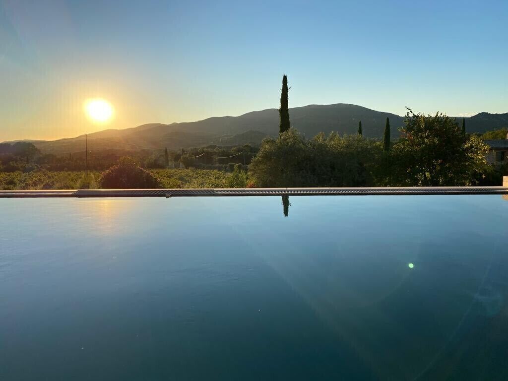 Piscine extérieure, piscine chauffée