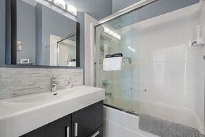 Hair dryer, towels