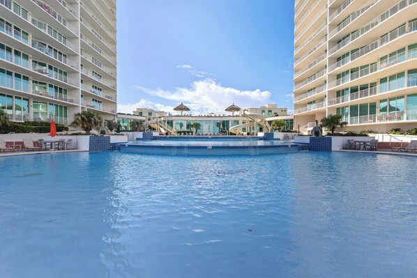 Indoor pool, a heated pool