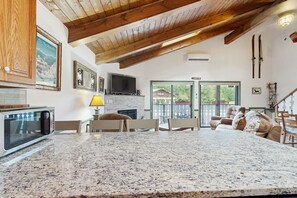 TV, fireplace, video games, books