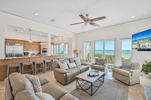 Flat-screen TV - Gulf Front! Private Pool and Sitting Spa! Gated Community! Elevator! Bikes! (Santa Rosa Beach)