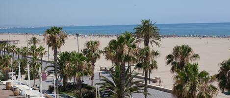 Vlak bij het strand, wit zand