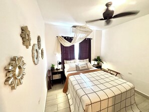 1 dormitori, planxa i posts de planxar, wifi gratuïta i roba de llit 