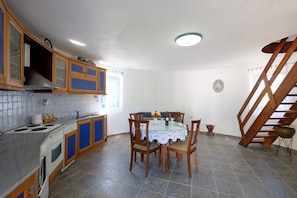 Fridge, oven, stovetop, dishwasher